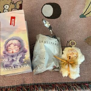 Skullpanda L’impressionnisme plush keychain yellow “dawn” new